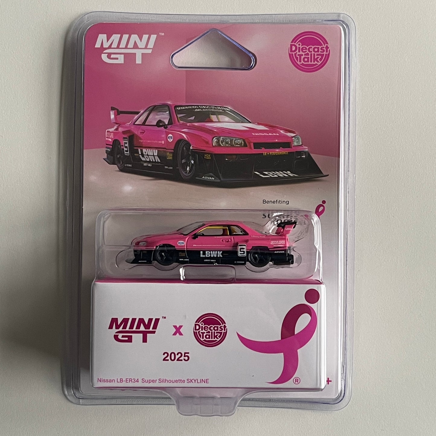 MiniGT #1095 Nissan LB-ER34 Super Silhouette SKYLINE MINI GT Give x Diecast Talk — For Susan G. Komen