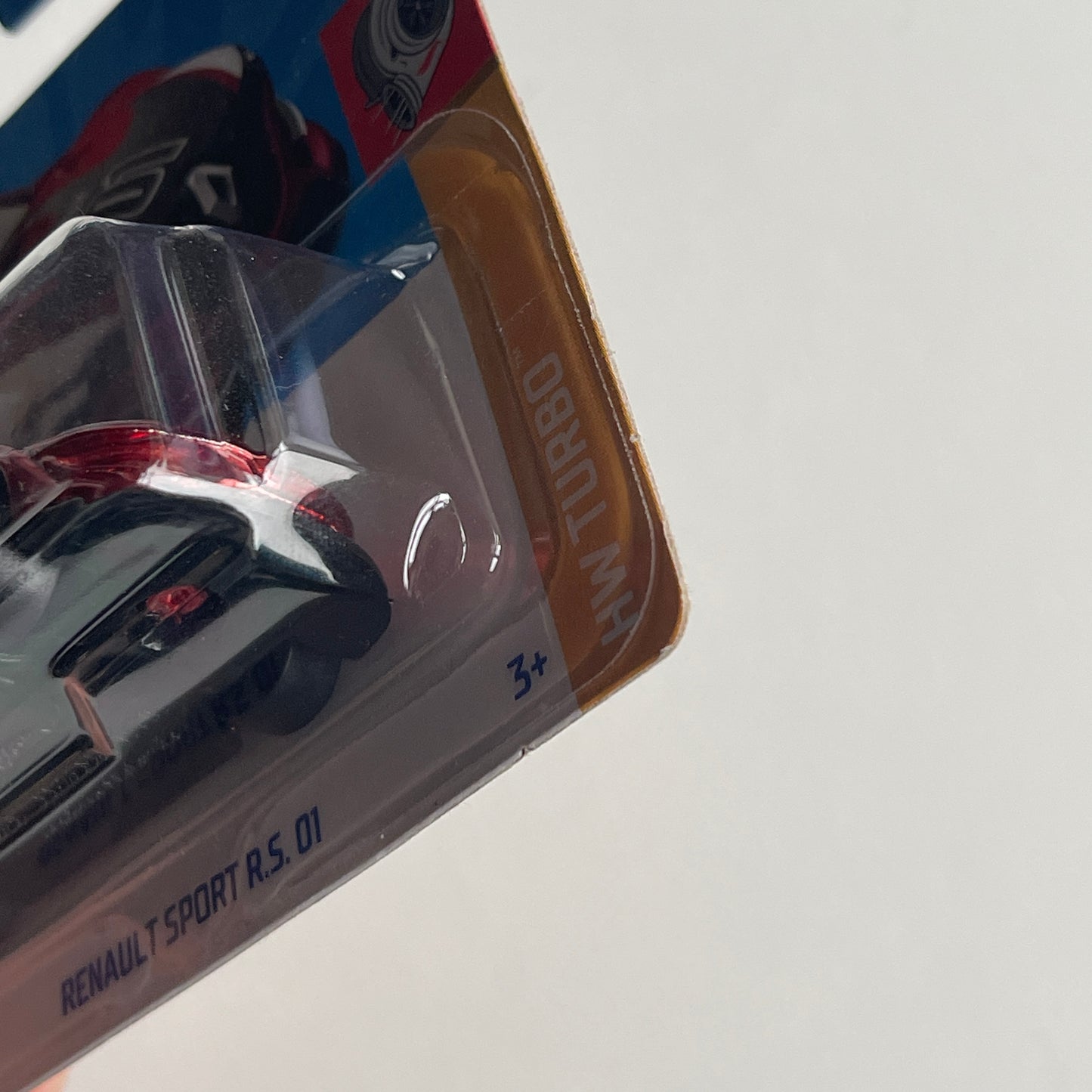 Hot Wheels STH Renault Sport RS 01 (Red) Short Card (Damaged) HW Turbo 134/250 Super Treasure Hunt