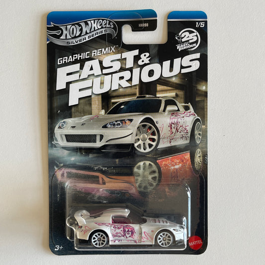 Hot Wheels 2025 Fast & Furious Graphic Remix Honda S2000 (Damaged)