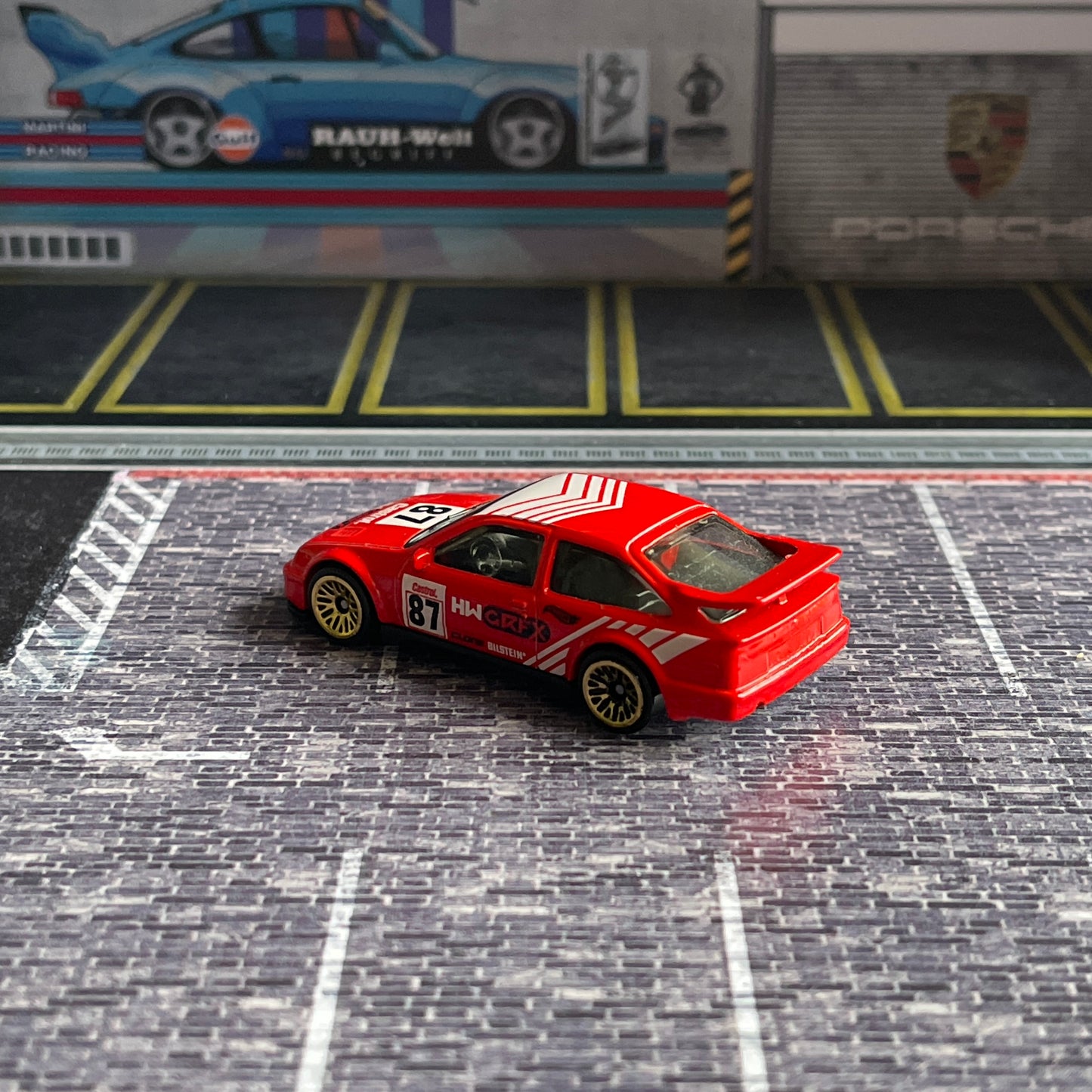 Hot Wheels Loose '87 Ford Sierra Cosworth (Red Mainline)