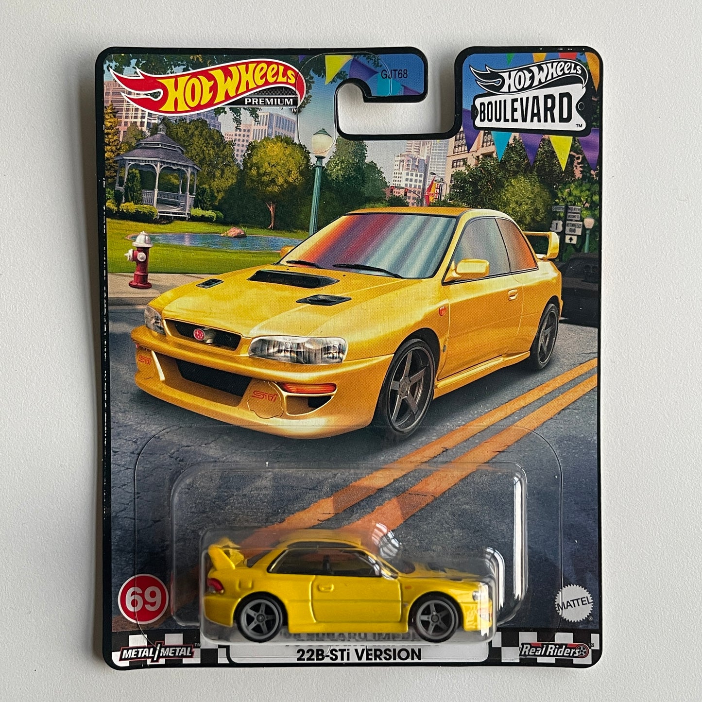 Hot Wheels Boulevard #69 '98 Subaru Impreza 22B-STI Version (Damaged)