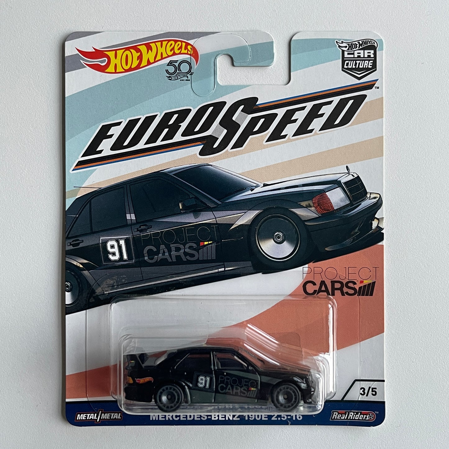 Hot Wheels [2018 Euro Speed] Mercedes-Benz 190E 2.5-16 (Damaged)