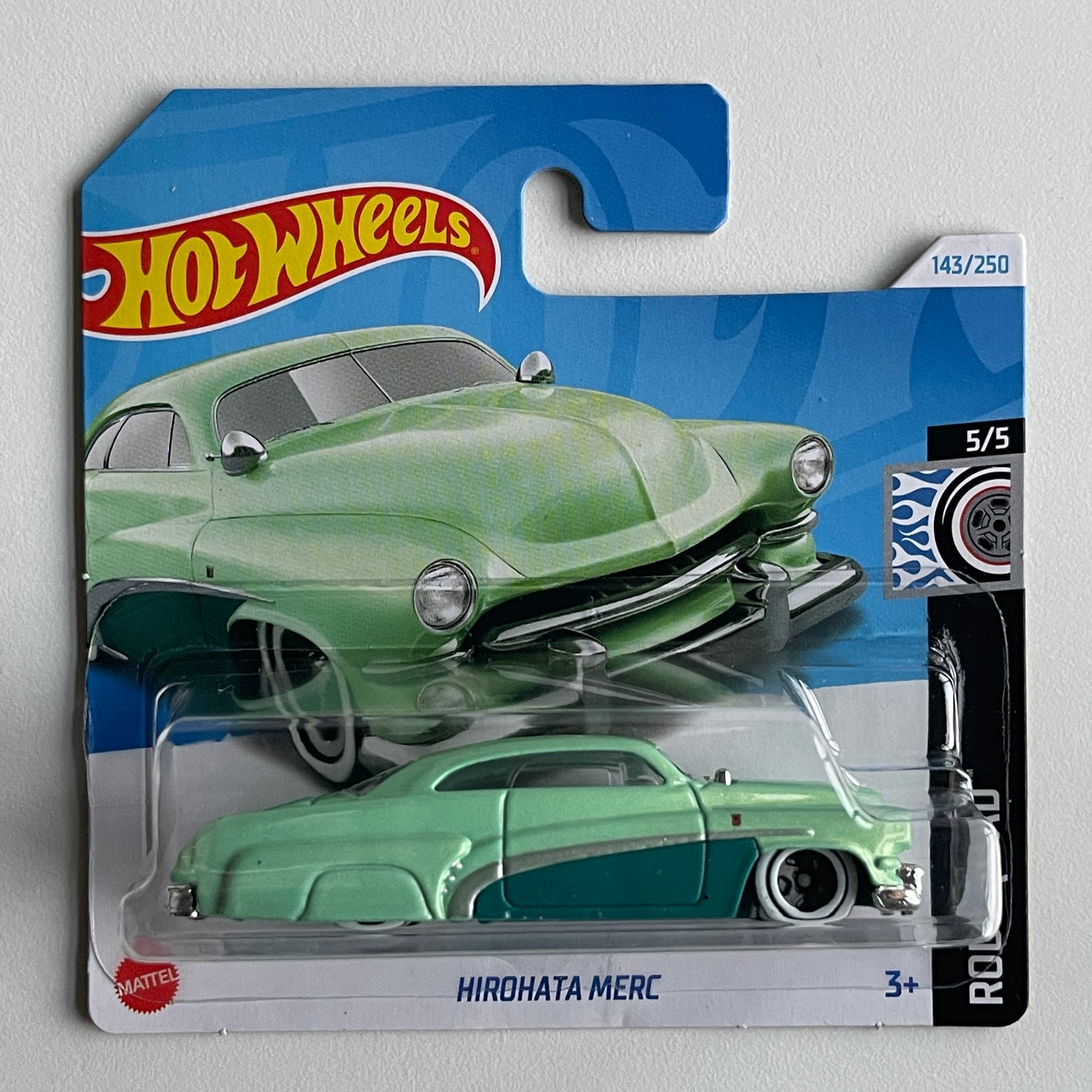 Hot Wheels Hirohata Merc (Green) Short Card Rod Squad 143/250