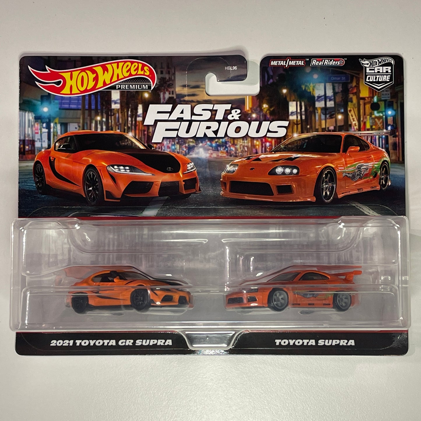 Hot Wheels [2023, 2-balenie] Fast &amp; Furious 2021 Toyota GR Supra