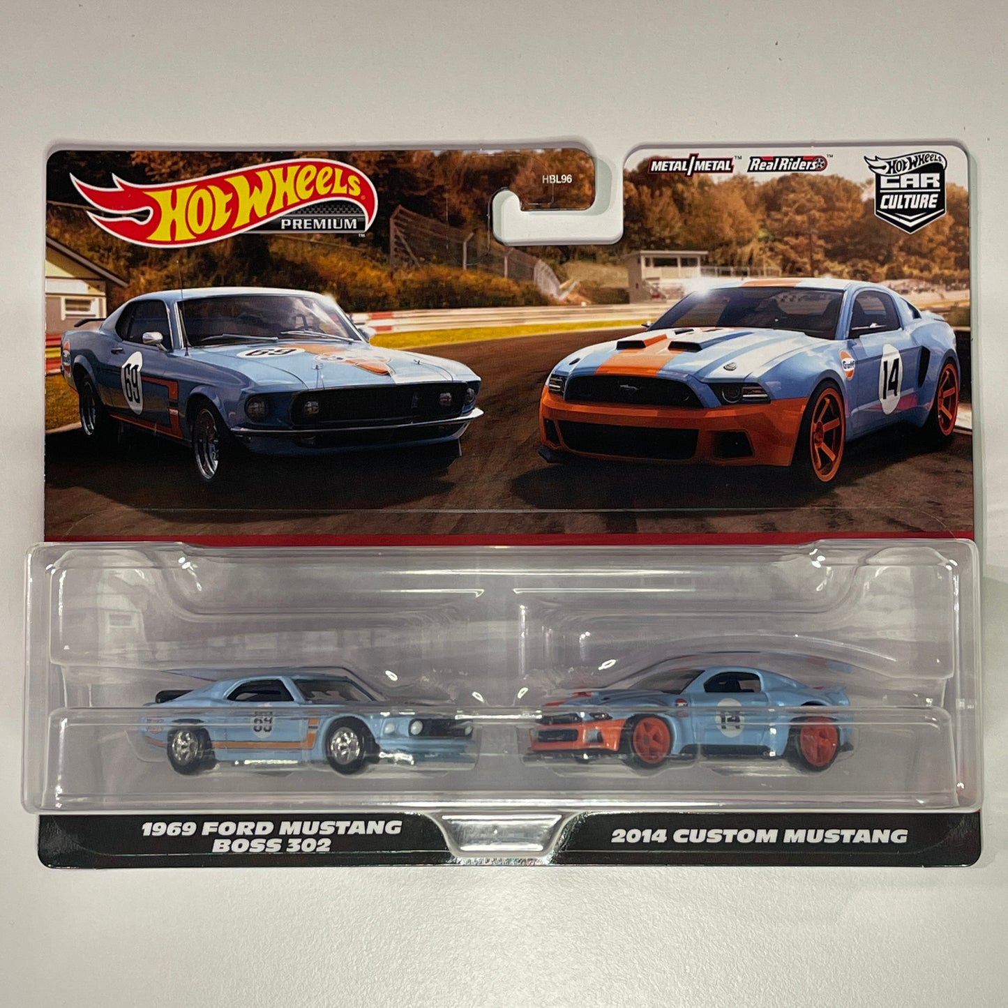 Hot Wheels [2023, 2-balenie] 1969 Ford Mustang Boss 302, 2014 Custom Mustang