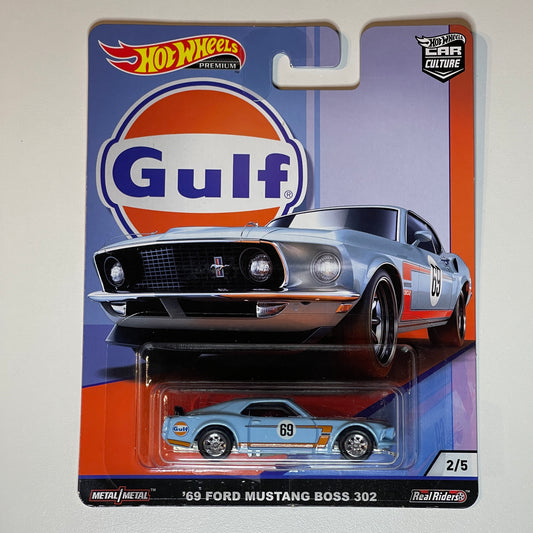 Hot Wheels [2019 Gulf] '69 Ford Mustang Boss 302 (Damaged)