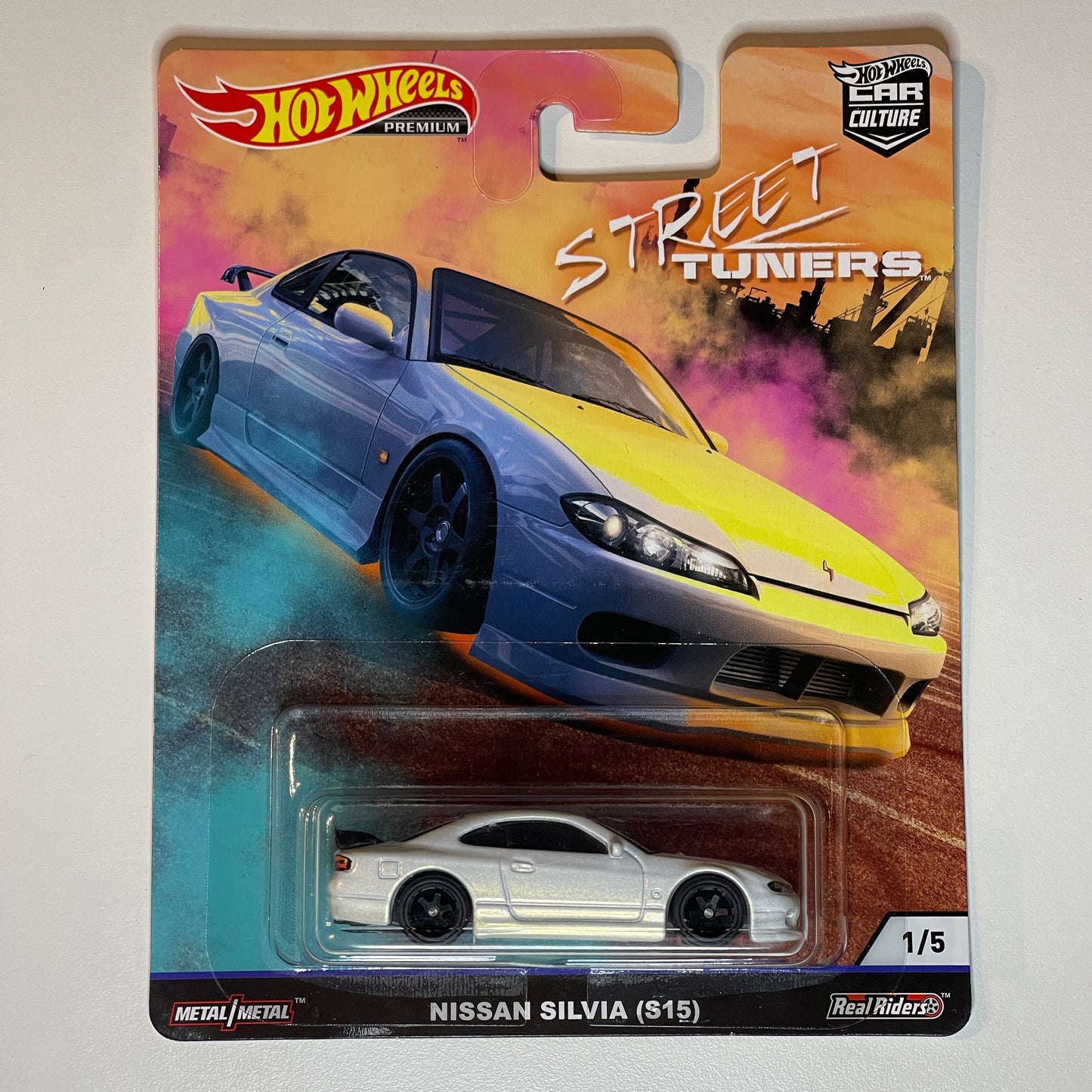 Hot Wheels [2019 Street Tuners] Nissan Silvia (S15) (poškodenie karty)