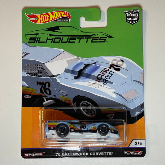 Hot Wheels [2019 Silhouettes] '76 Greenwood Corvette (Damaged)