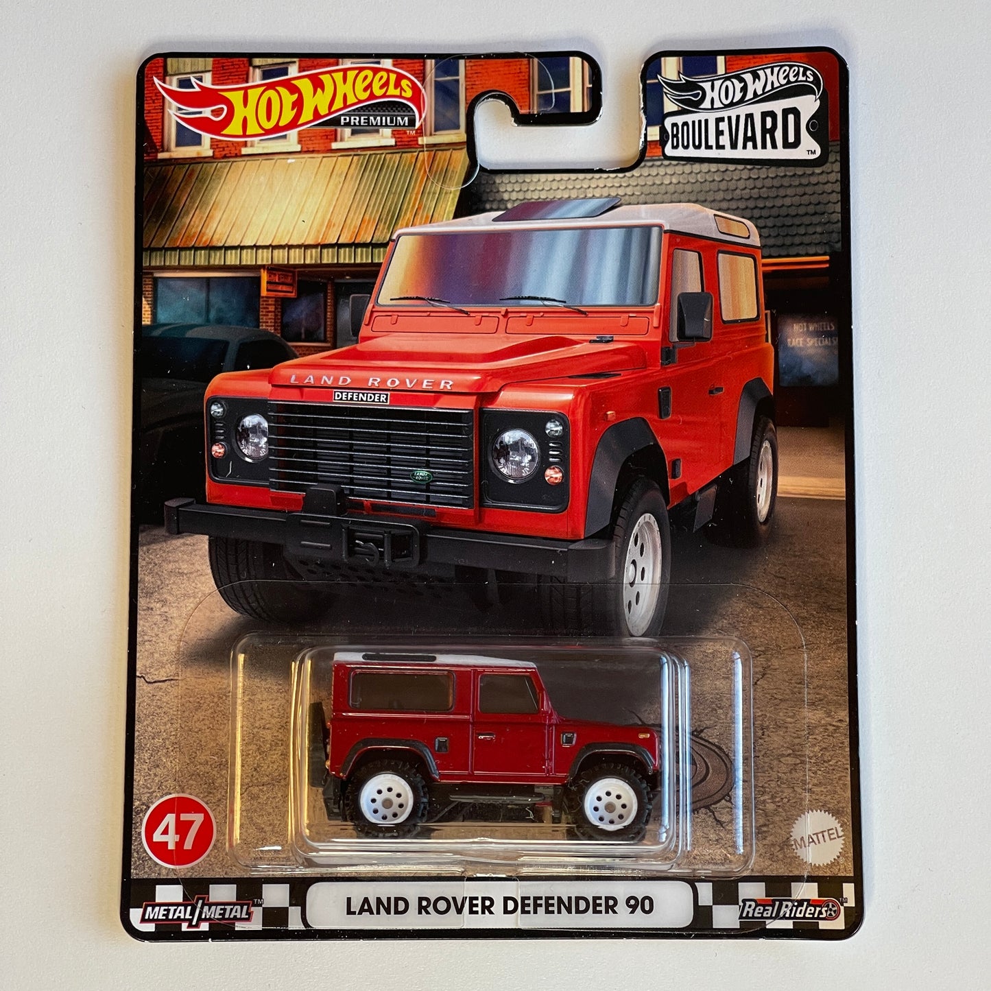 Hot Wheels Boulevard #47 Land Rover Defender 90 (poškodený)