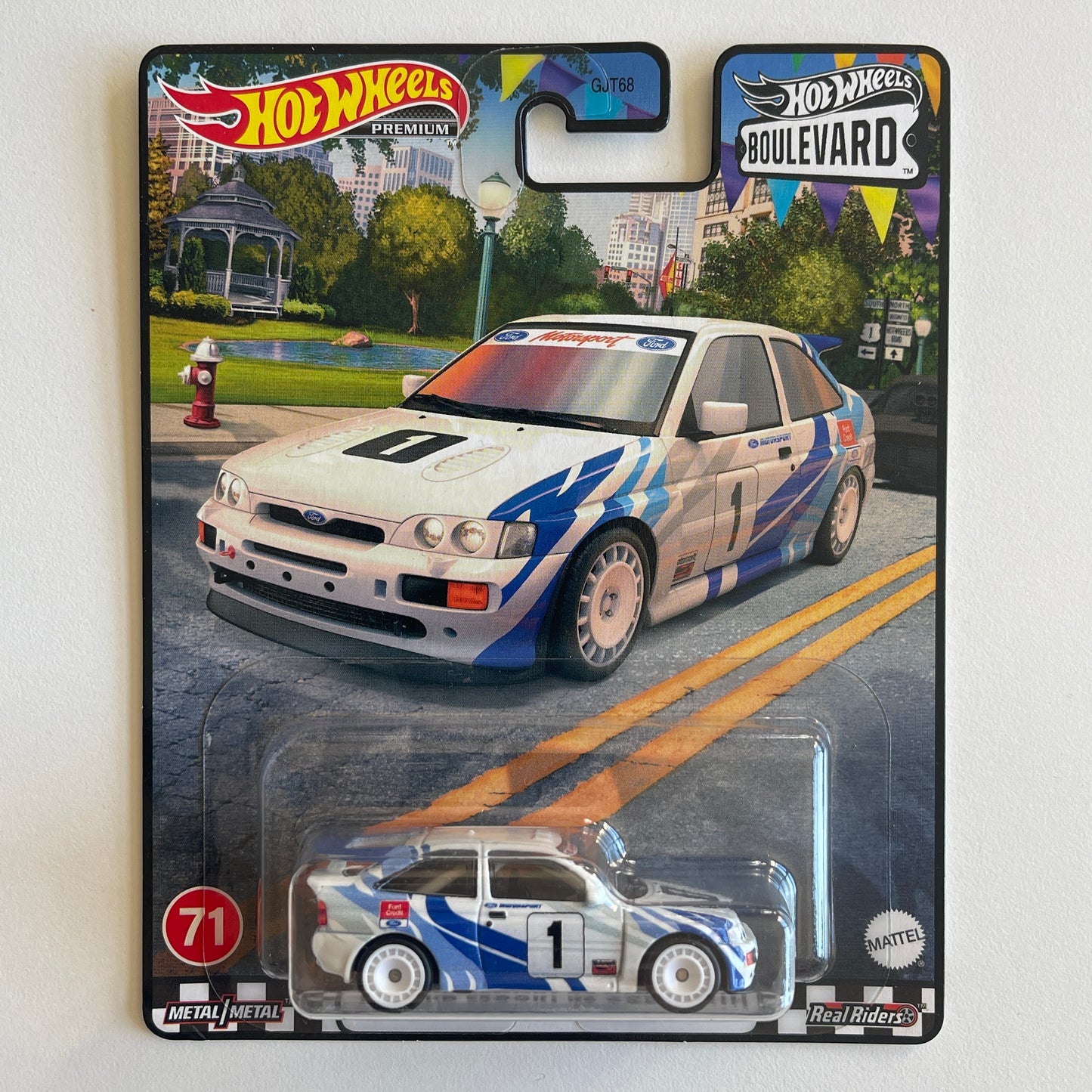 Hot Wheels Boulevard #71 '93 Ford Escort RS Cosworth (Damaged)