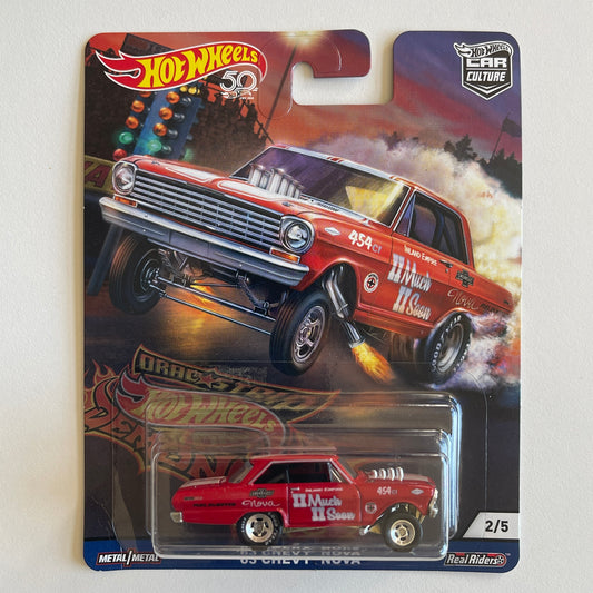 Hot Wheels [2018 Dragstrip Demons] '63 Chevy Nova (Damaged)