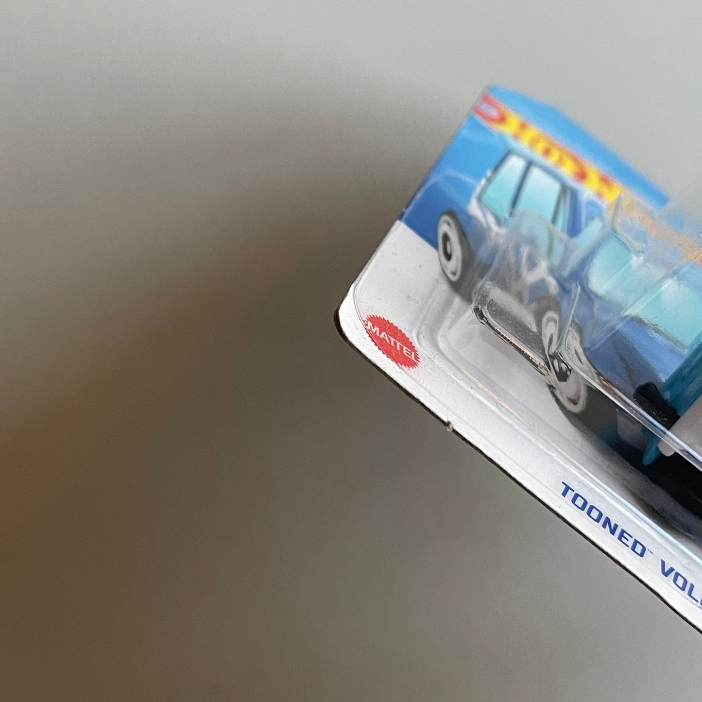 Hot Wheels Tooned Volkswagen Golf MK1 (Blue) Short Card (Damaged) Tooned 10/250 Treasure Hunt