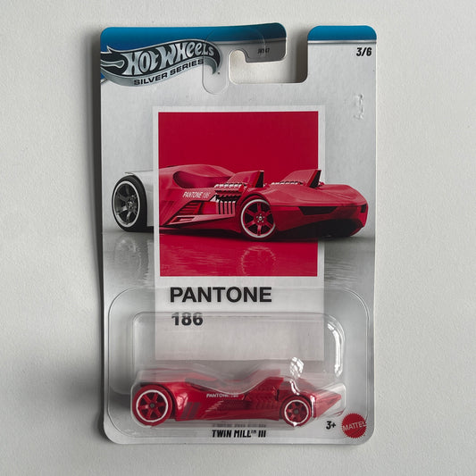 Hot Wheels [2025 Silver Series] Pantone 186 Twin Mill III (Damaged)