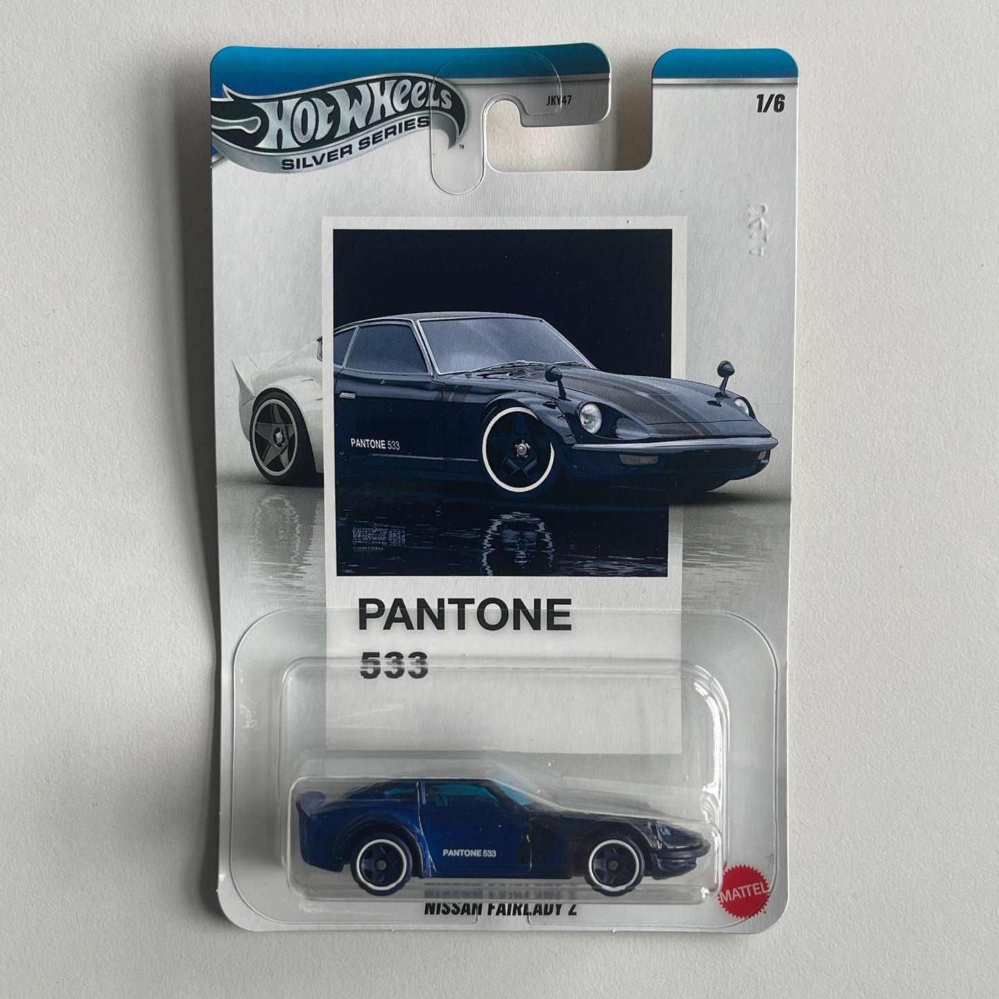 Hot Wheels [2025 Silver Series] Pantone 533 Nissan Fairlady Z (Damaged)