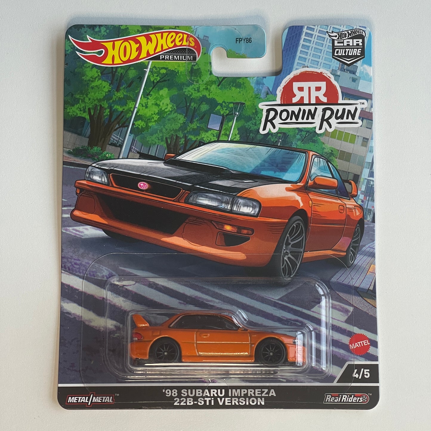 Hot Wheels [2022 Ronin Run] '98 Subaru Impreza 22B-STi Version (Damaged)