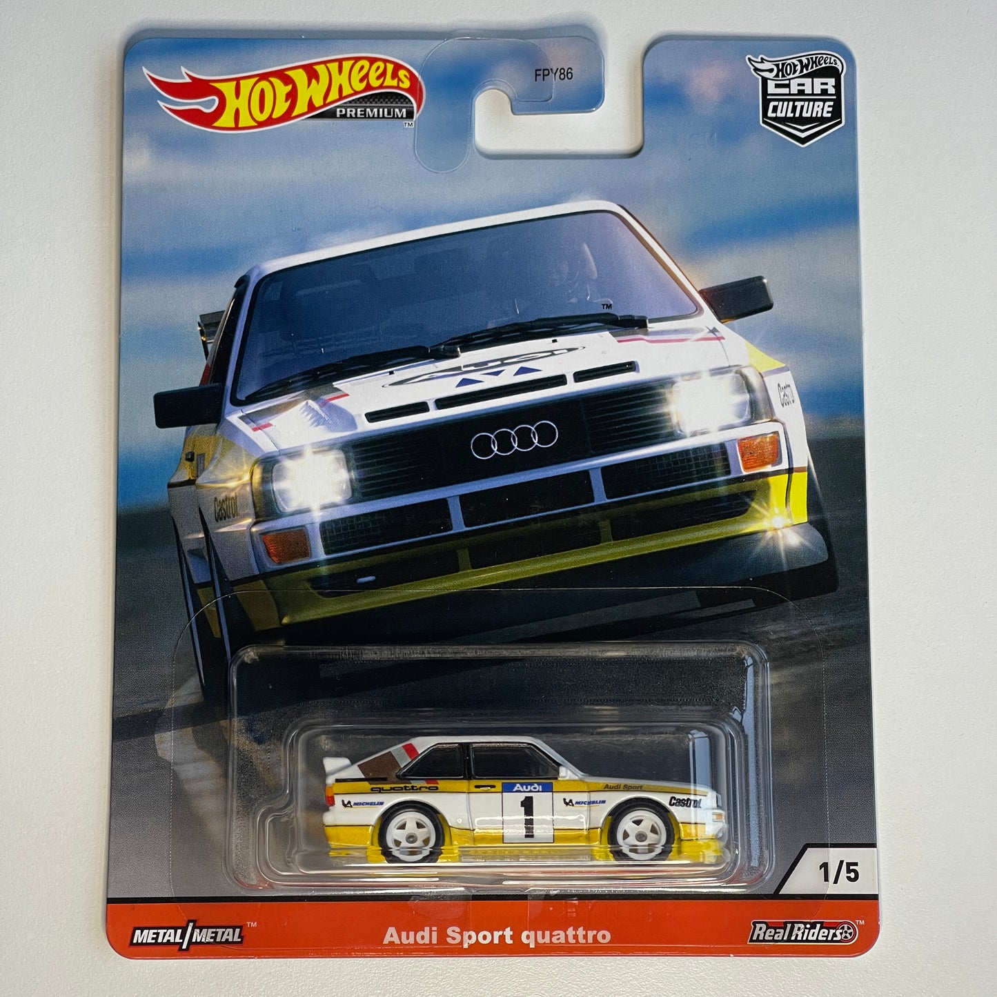 Hot Wheels [2020 Thrill Climbers] Audi Sport Quattro (poškodené)