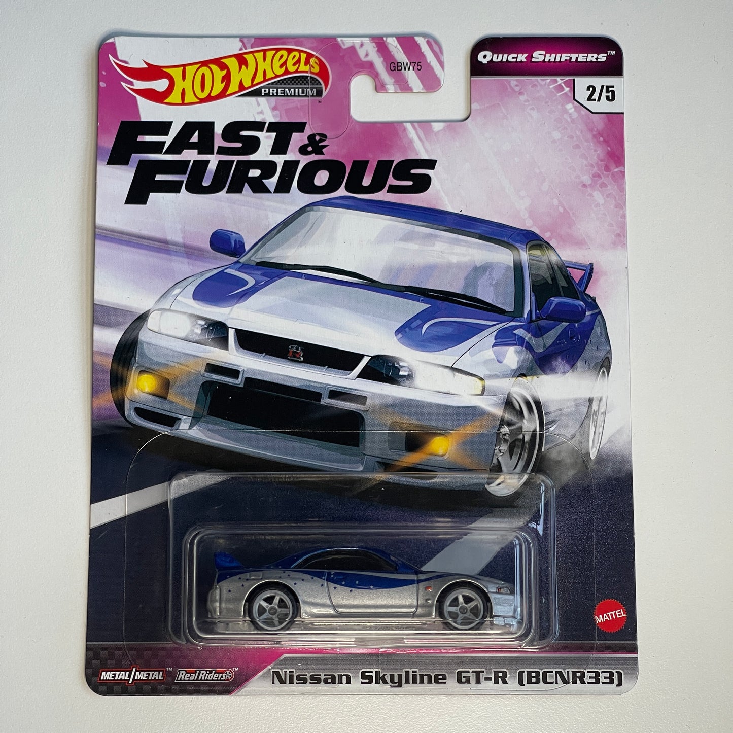 Hot Wheels [2020 Fast &amp; Furious] Rýchle radenie Nissan Skyline GT-R (BCNR33)