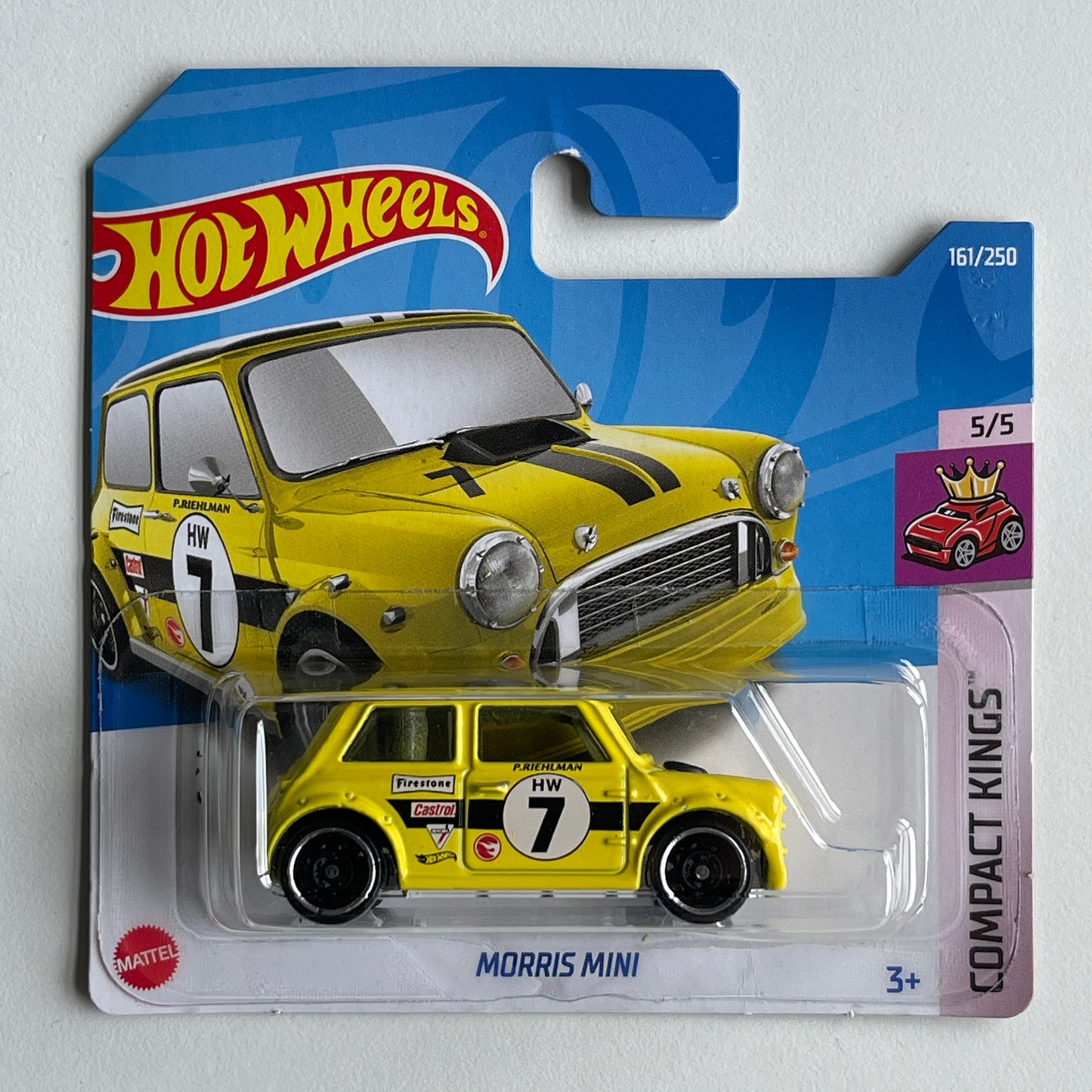 Hot Wheels Morris Mini (Yellow) Short Card (Damaged) Compact Kings 161/250