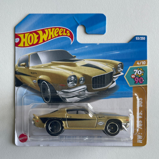 Hot Wheels '70 Chevy Camaro RS (Gold) Short Card (Damaged) HW: '70s vs. '90s 53/250