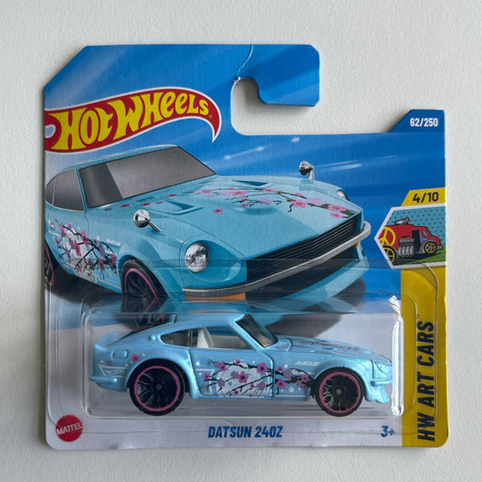 Hot Wheels Datsun 240Z (Turquoise) Short Card (Damaged) HW Art Cars 62/250