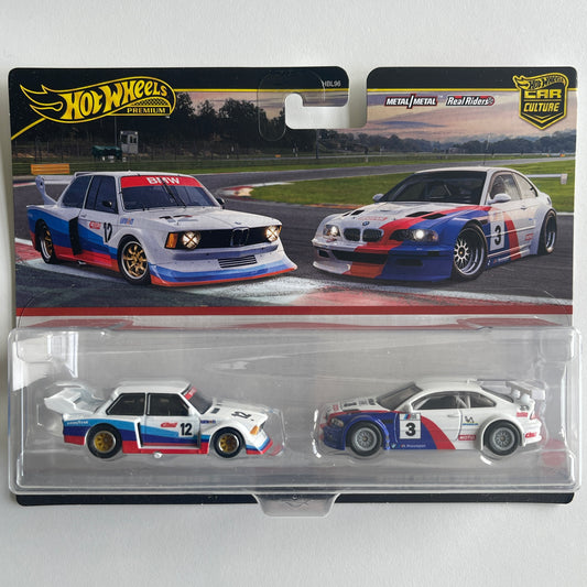 Hot Wheels 2 Twin Pack 'BMW 320 Group 5 - 2001 BMW M3 GTR (Damaged)