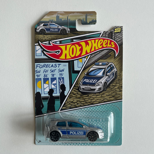Hot Wheels Volkswagen Golf MK7 Police Series 5/5 (Damaged)