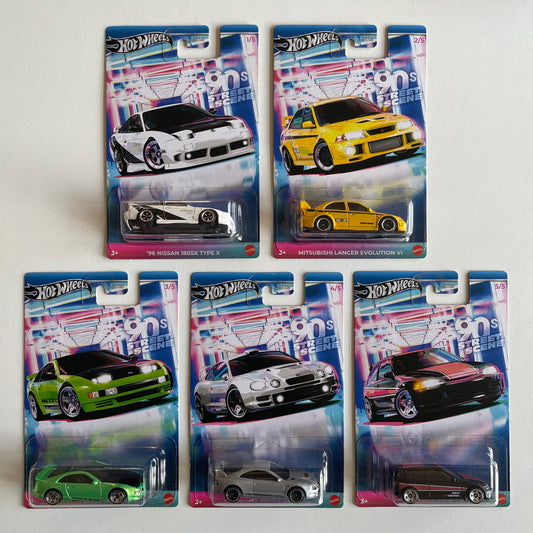 Hot Wheels 90's Street Scene Set Of 5 Cars