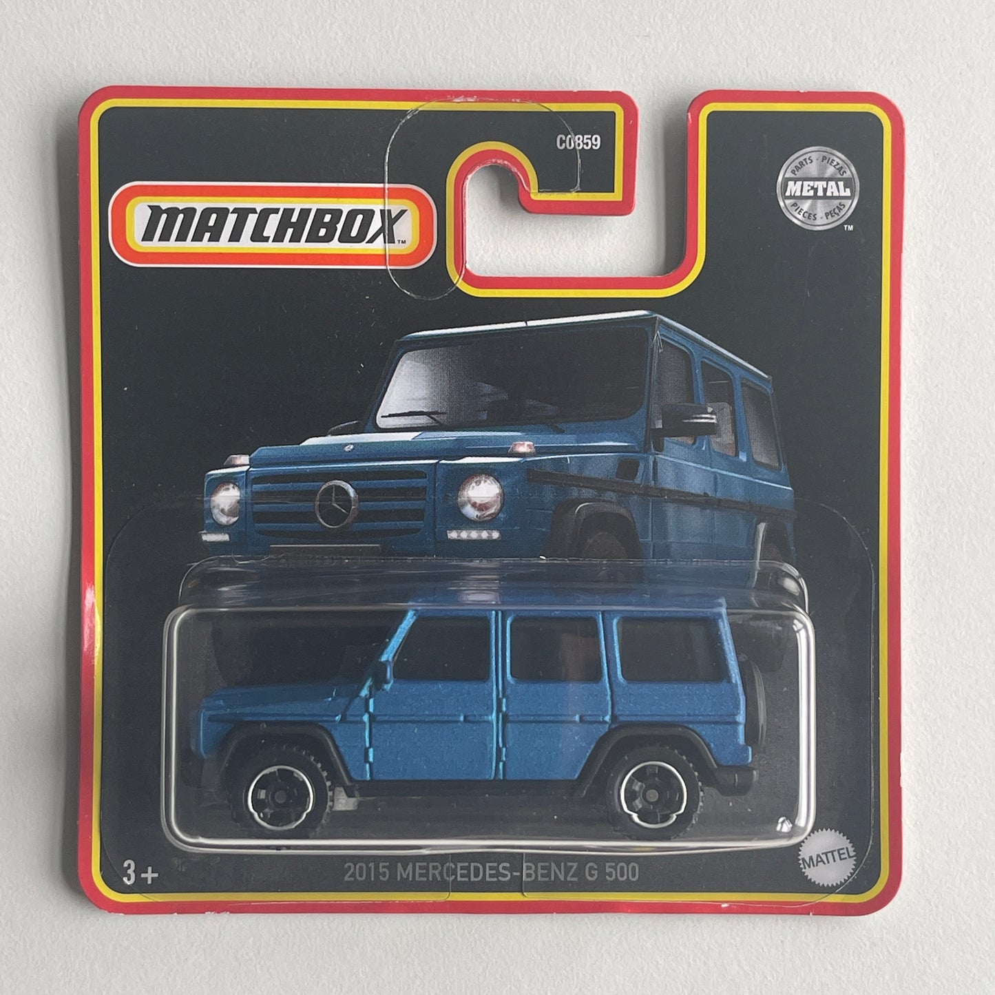 Matchbox Mercedes-Benz G 500 (Blue) Short Card (Damaged)