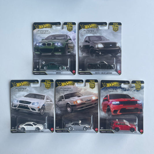 Hot Wheels [2026 Power Trip] Set of 5 Cars