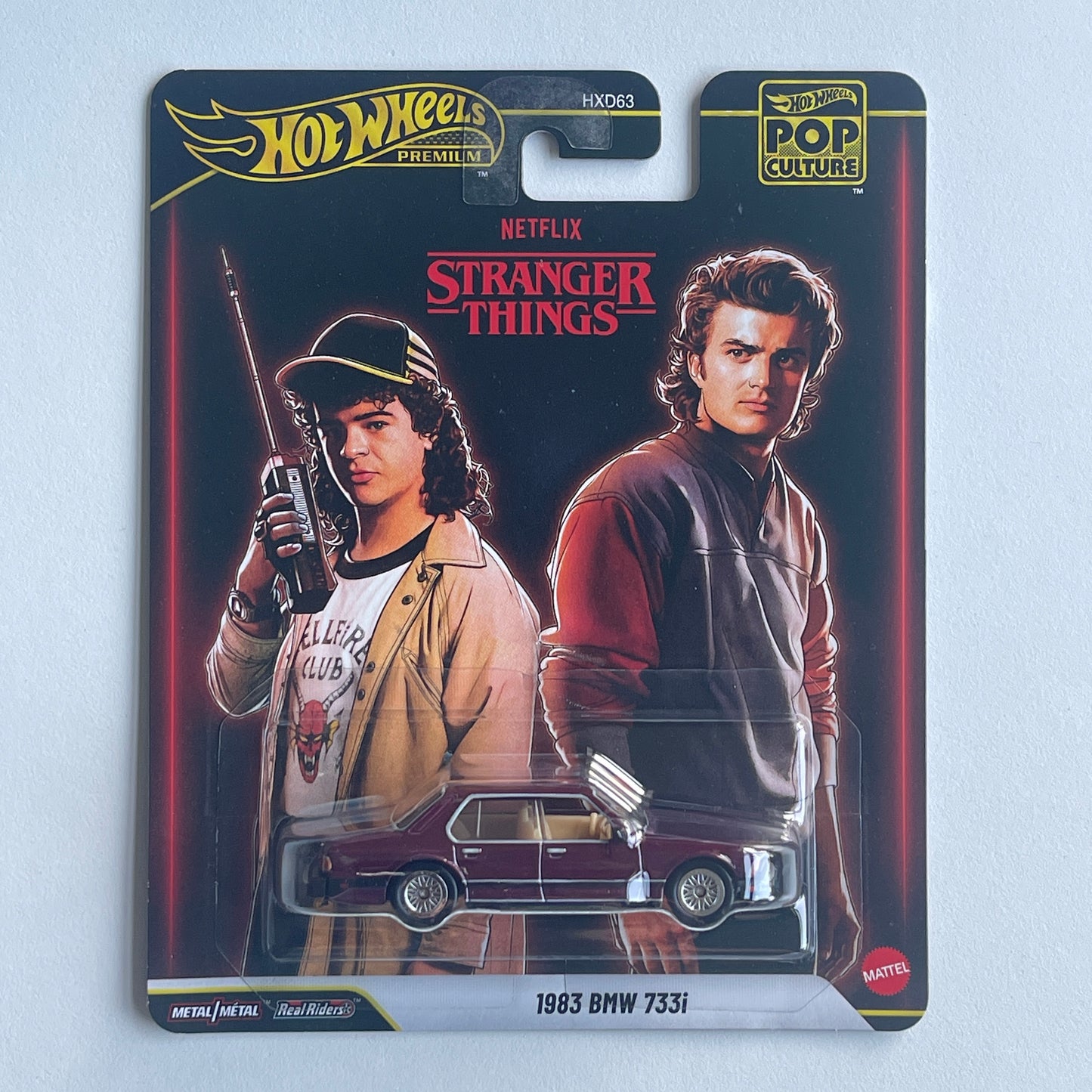 Hot Wheels [2026 Pop Culture] Mix1, Stranger Things 1983 BMW 733i
