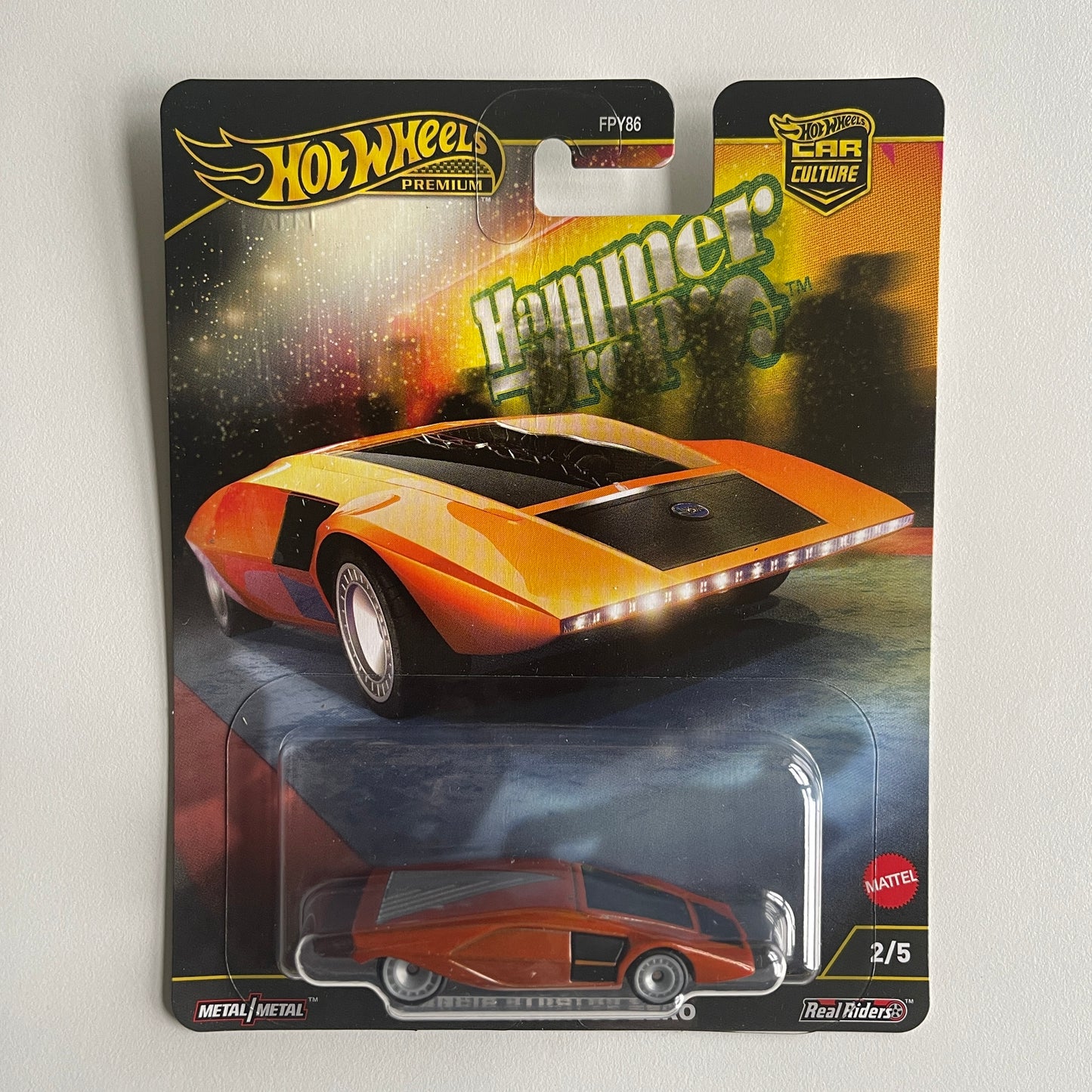 Hot Wheels [2025 Hammer Drop] Lancia Stratos Zero (Damaged)