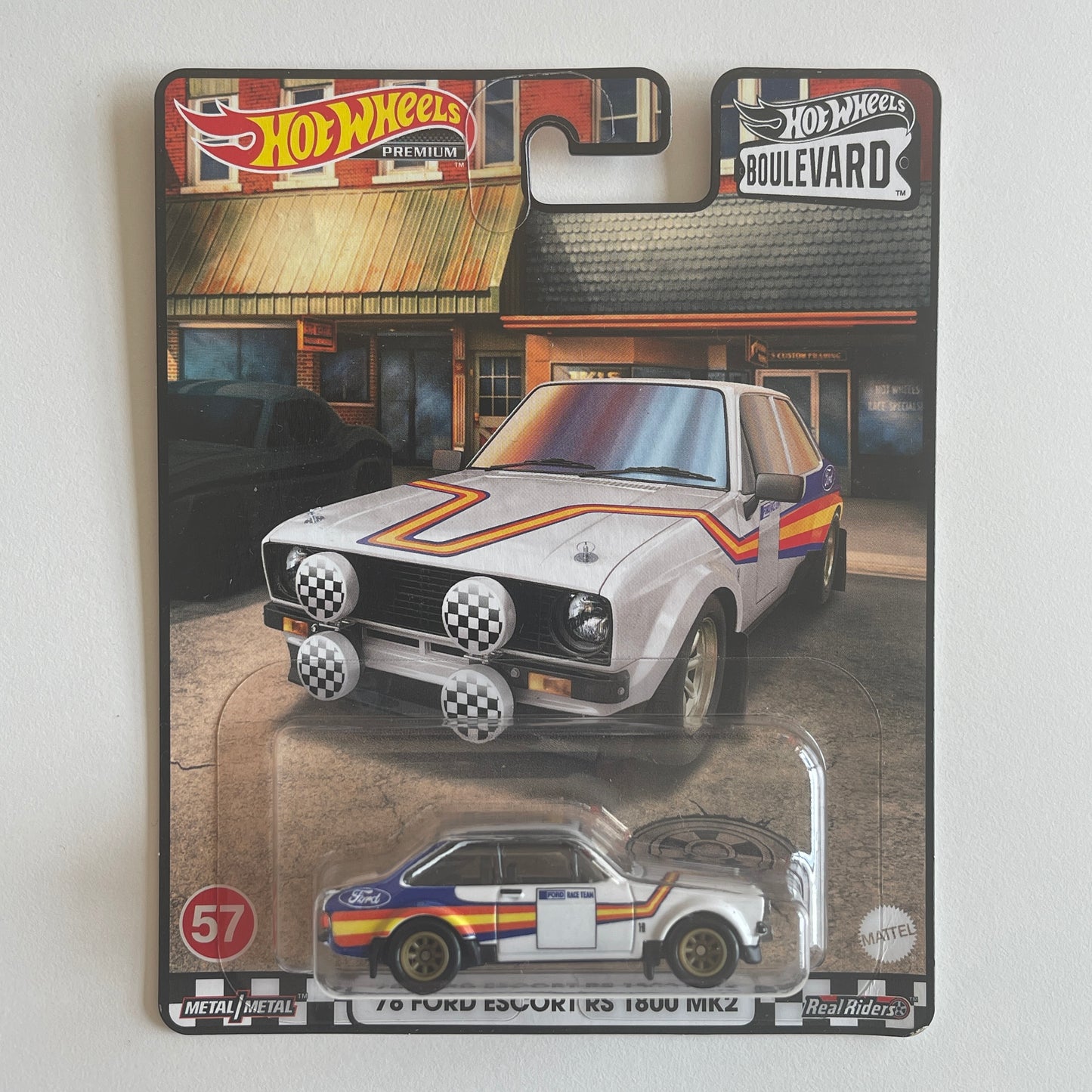 Hot Wheels Boulevard #57 Ford Escort RS 1800 MK2 (Damaged)