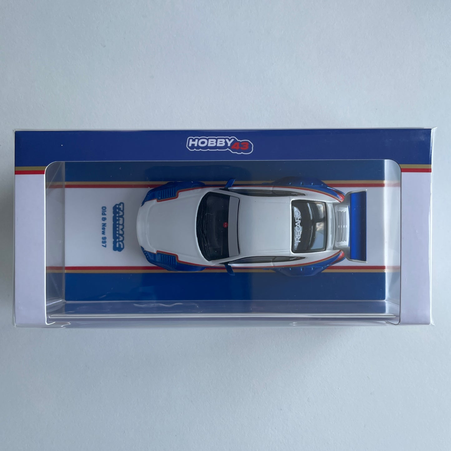 Tarmac Porsche 1:43 Old & New 997 Blue & White