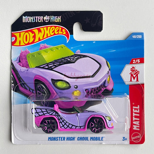 Hot Wheels Monster High Ghoul Mobile (Purple) Short Card (Damaged) Mattel 48/250