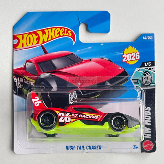 Hot Wheels High-Tail Chaser (Red/Black/Green) Short Card (Damaged) HW Mods 47/250