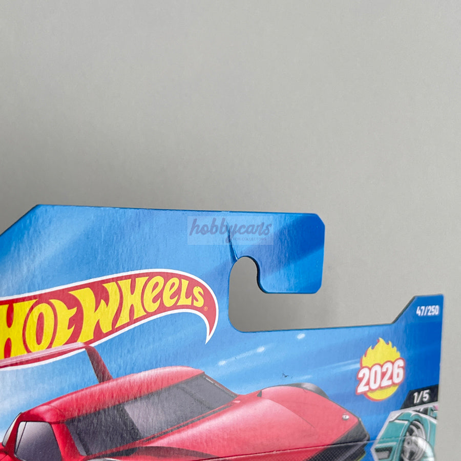 Hot Wheels High-Tail Chaser (Red/Black/Green) Short Card (Damaged) HW Mods 47/250