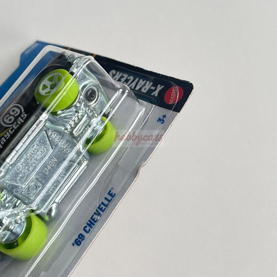 Hot Wheels '69 Chevelle (Black) Short Card (Damaged) X-Raycers 53/250