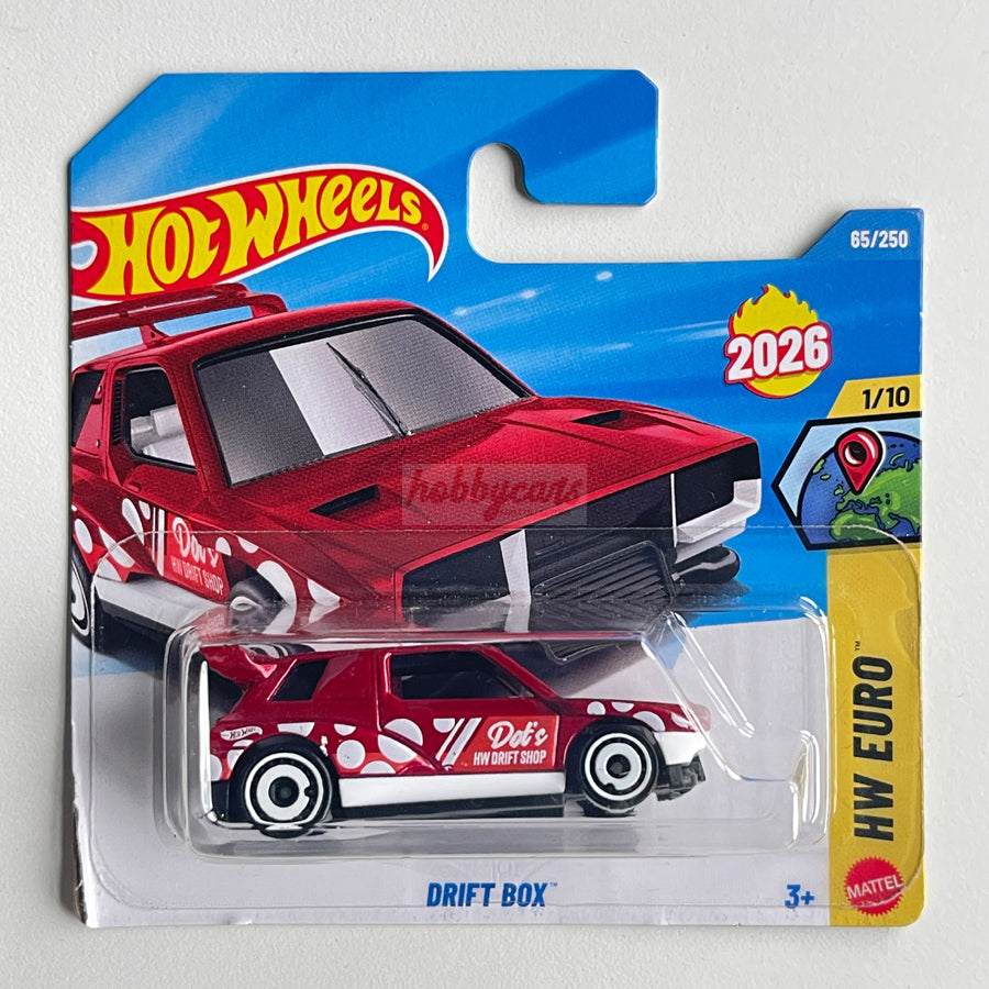 Hot Wheels Drift Box (Red) Short Card (Damaged) HW Euro 65/250