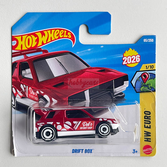 Hot Wheels Drift Box (Red) Short Card (Damaged) HW Euro 65/250