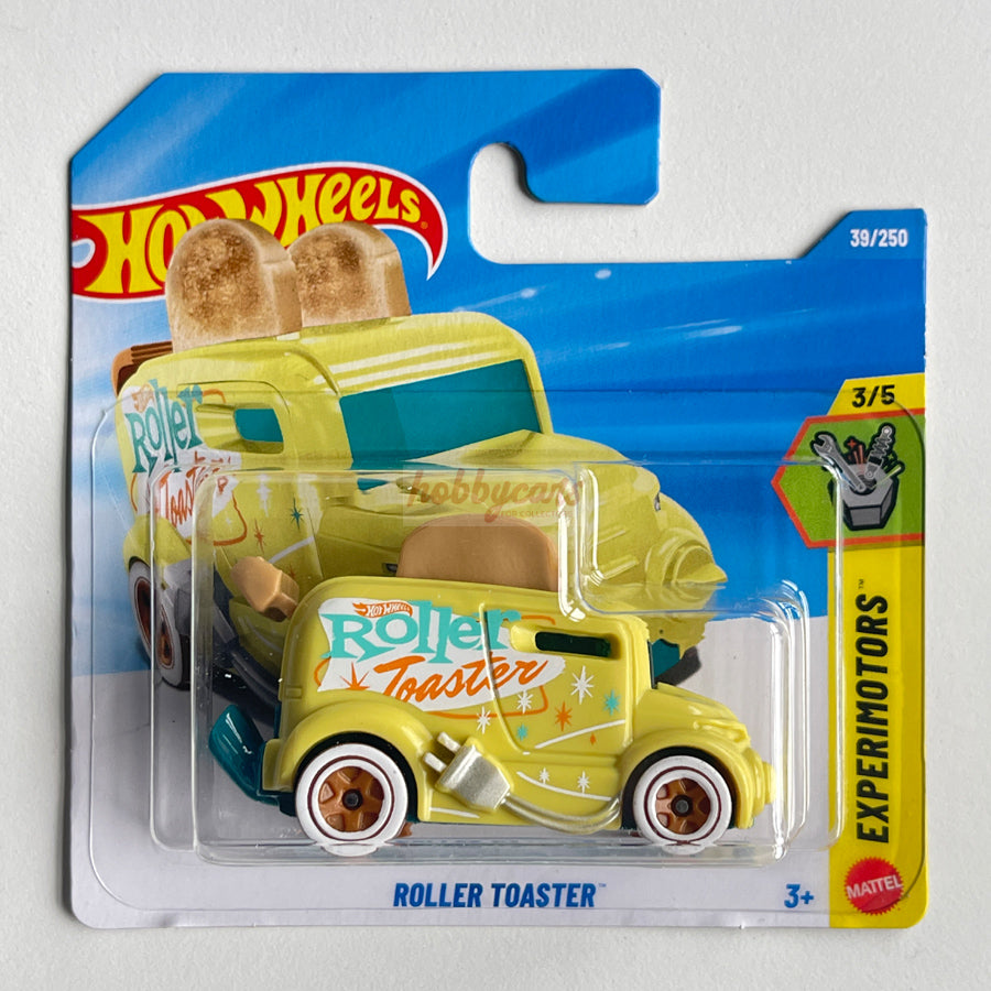 Hot Wheels Roller Toaster (Yellow) Short Card (Damaged) Experimotors 39/250