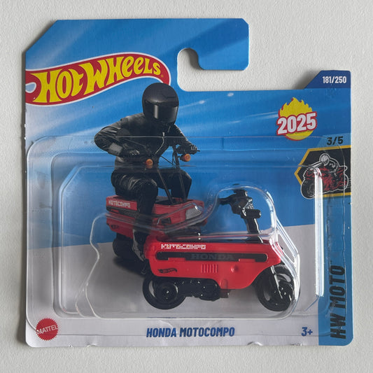 Hot Wheels Honda Motocompo (Red) Short Card (Damaged) HW Moto 181/250