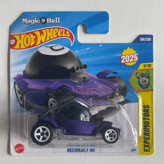 Hot Wheels Magic 8 Ball Decidedly Go (Purple) Short Card (Damaged) Experimotors 188/250