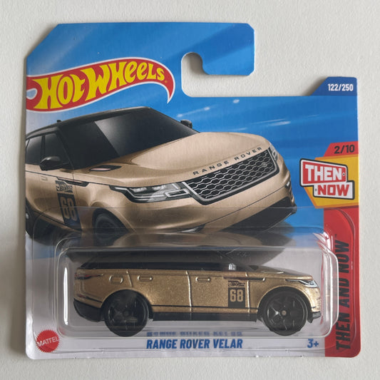 Hot Wheels Range Rover Velar (Gold) Short Card (Damaged) Then And Now 122/250