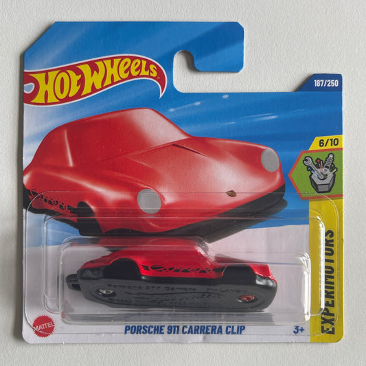 Hot Wheels Porsche 911 Carrera Clip (Red) Short Card Expertmotors 187/250