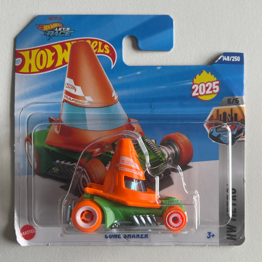 Hot Wheels Cone Shaker (Orange) Short Card (Damaged) HW Metro 148/250