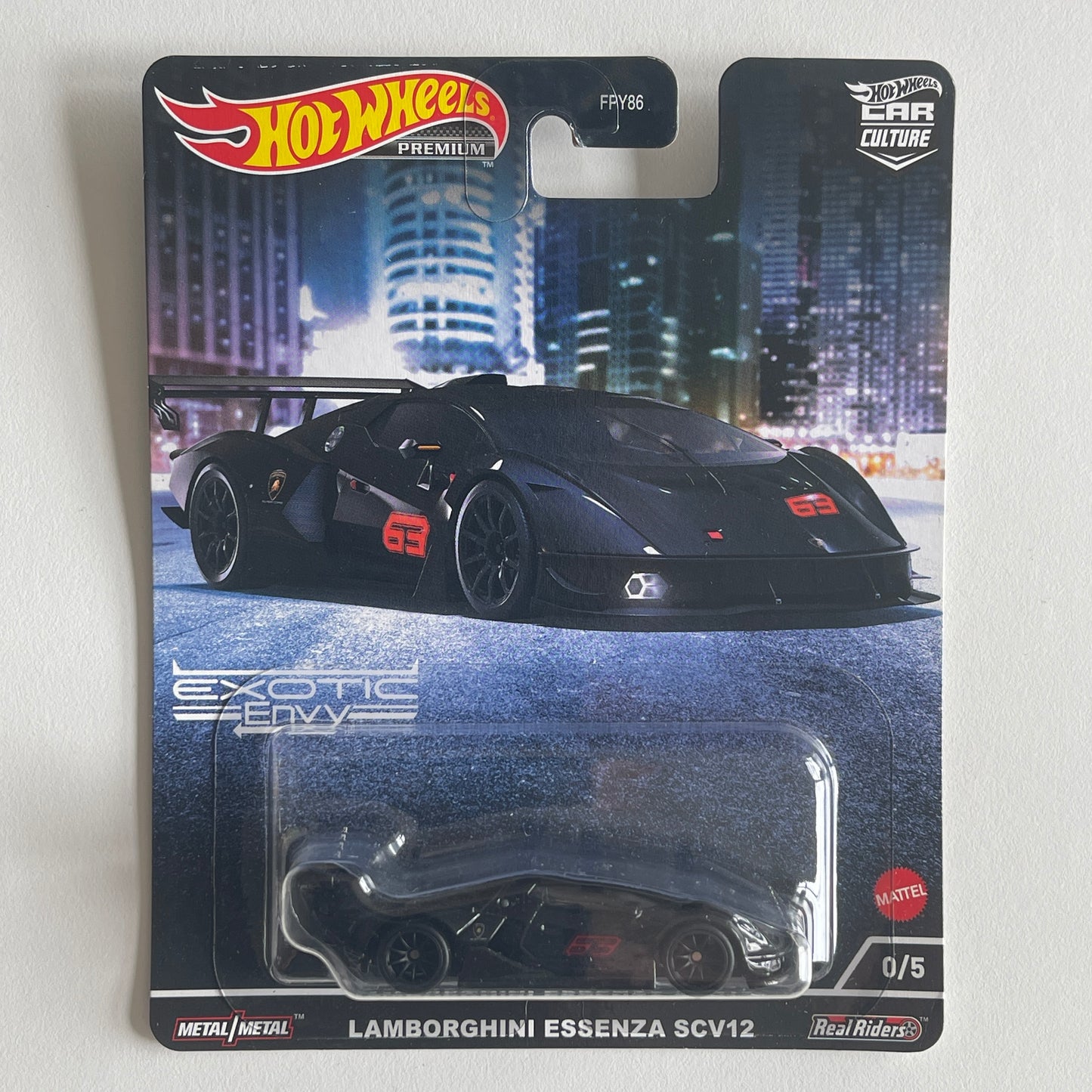 Hot Wheels [2022 Exotic Envy] Lamborghini Essenza SCV12 Chase (Damaged)