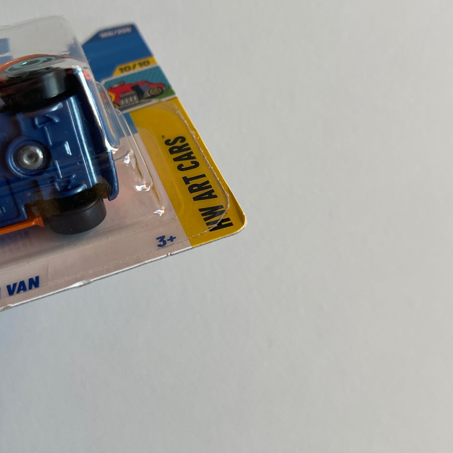 Hot Wheels '67 Austin Mini Van (Orange) Short Card (Damaged) HW Art Cars 169/250