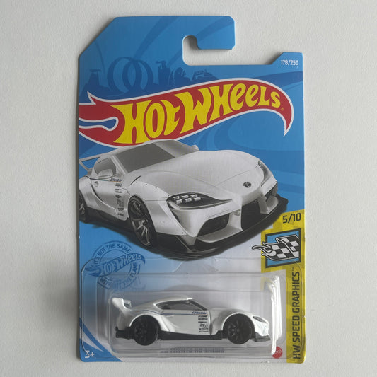 Hot Wheels '20 Toyota GR Supra (White) Long Card (Damaged) HW Speed Graphics 178/250