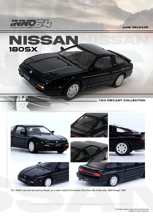 [PREORDER] Inno64 Nissan 180SX Black