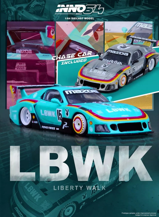 [PREORDER] Inno64 Mazda RX7 (FD3S) LB-Super Silhouette LBWK Hobby Expo China Blue